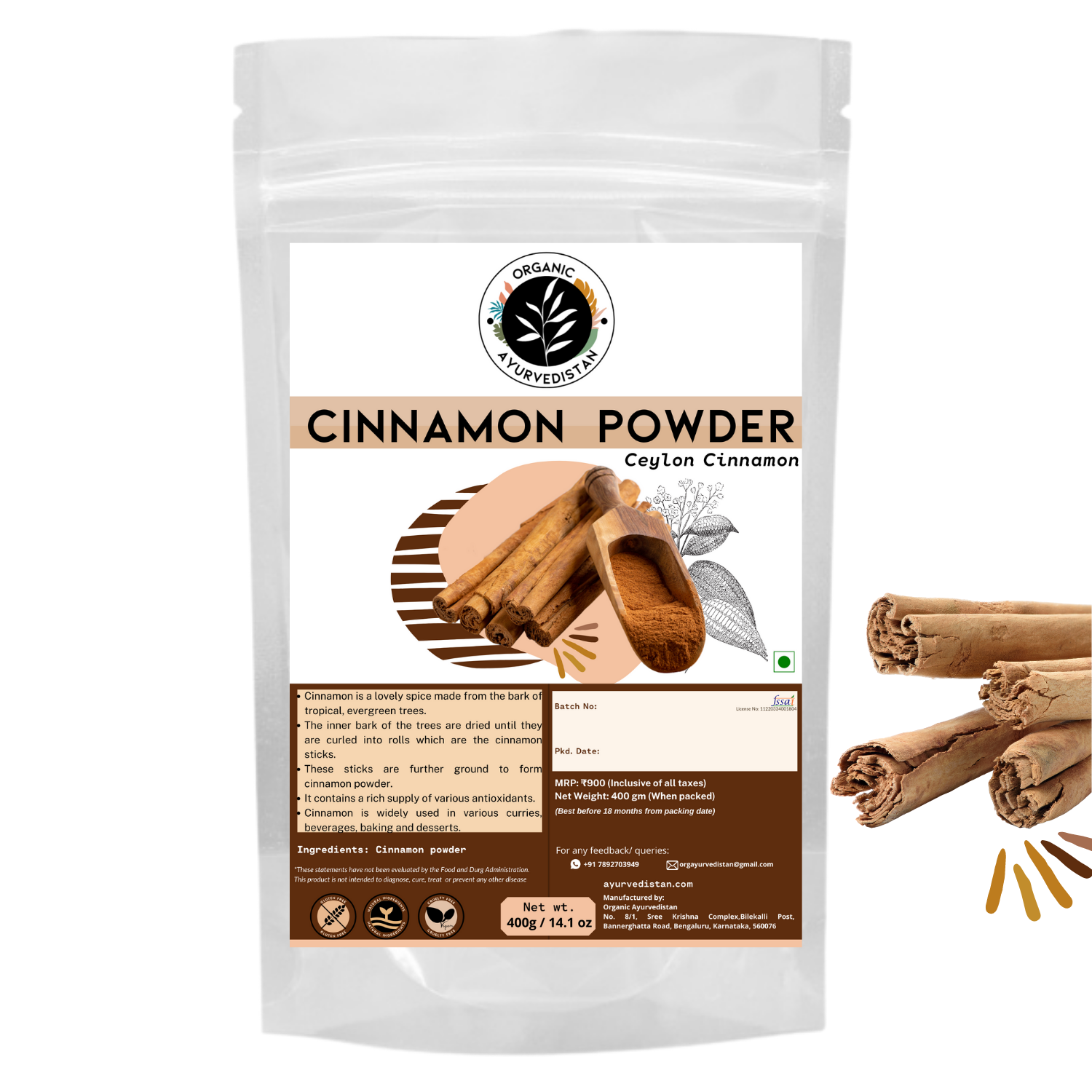 Cinnamon powder